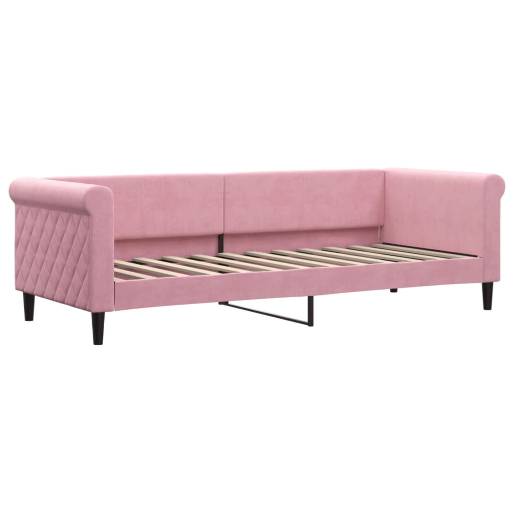 daybed 80x200 cm velour pink