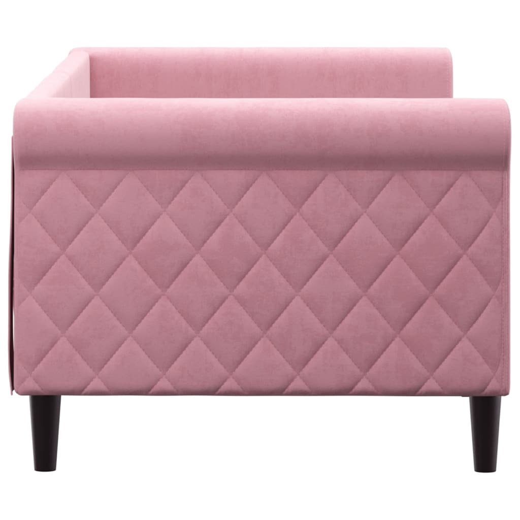 daybed 80x200 cm velour pink