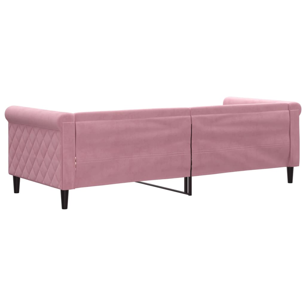 daybed 80x200 cm velour pink