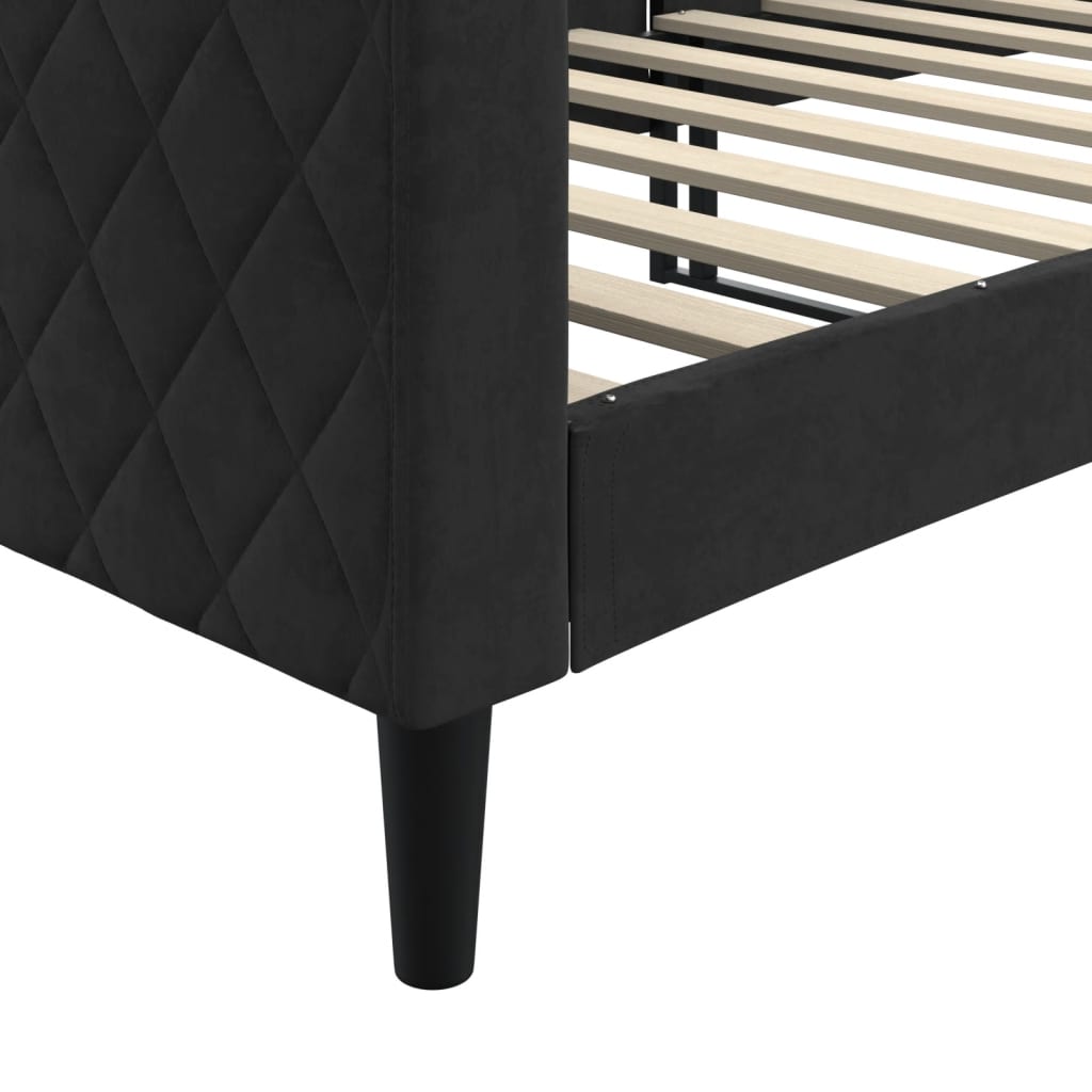 daybed 80x200 cm velour sort