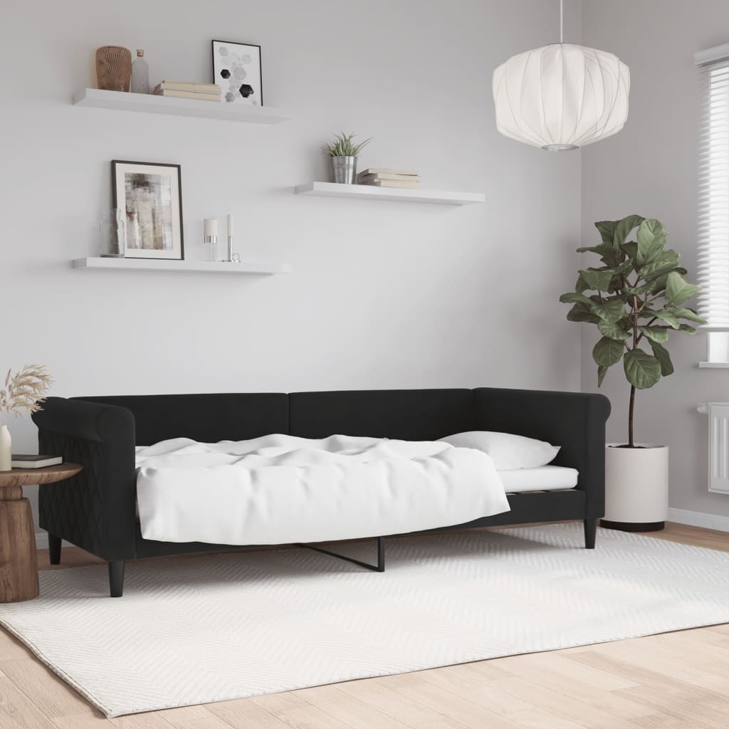 daybed 80x200 cm velour sort