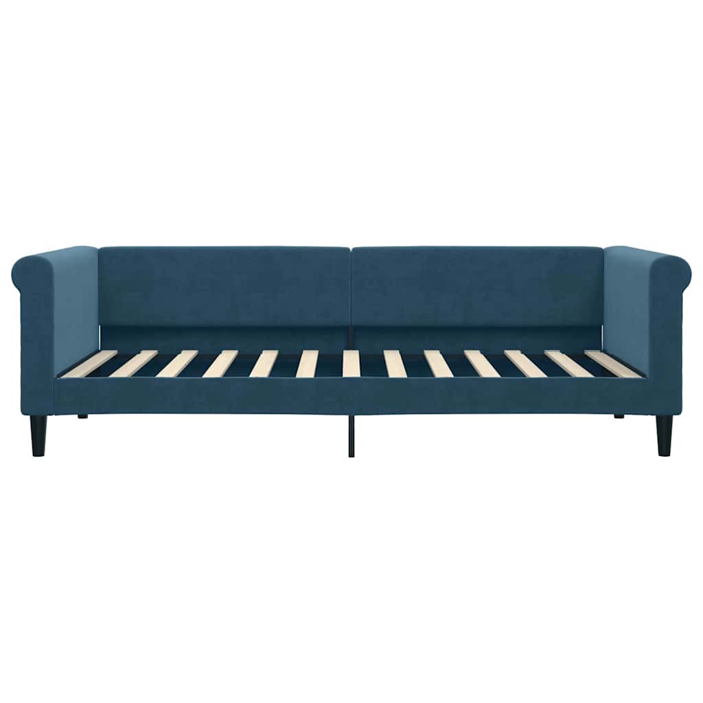 daybed 90x200 cm velour blå