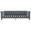 daybed 90x200 cm velour mørkegrå