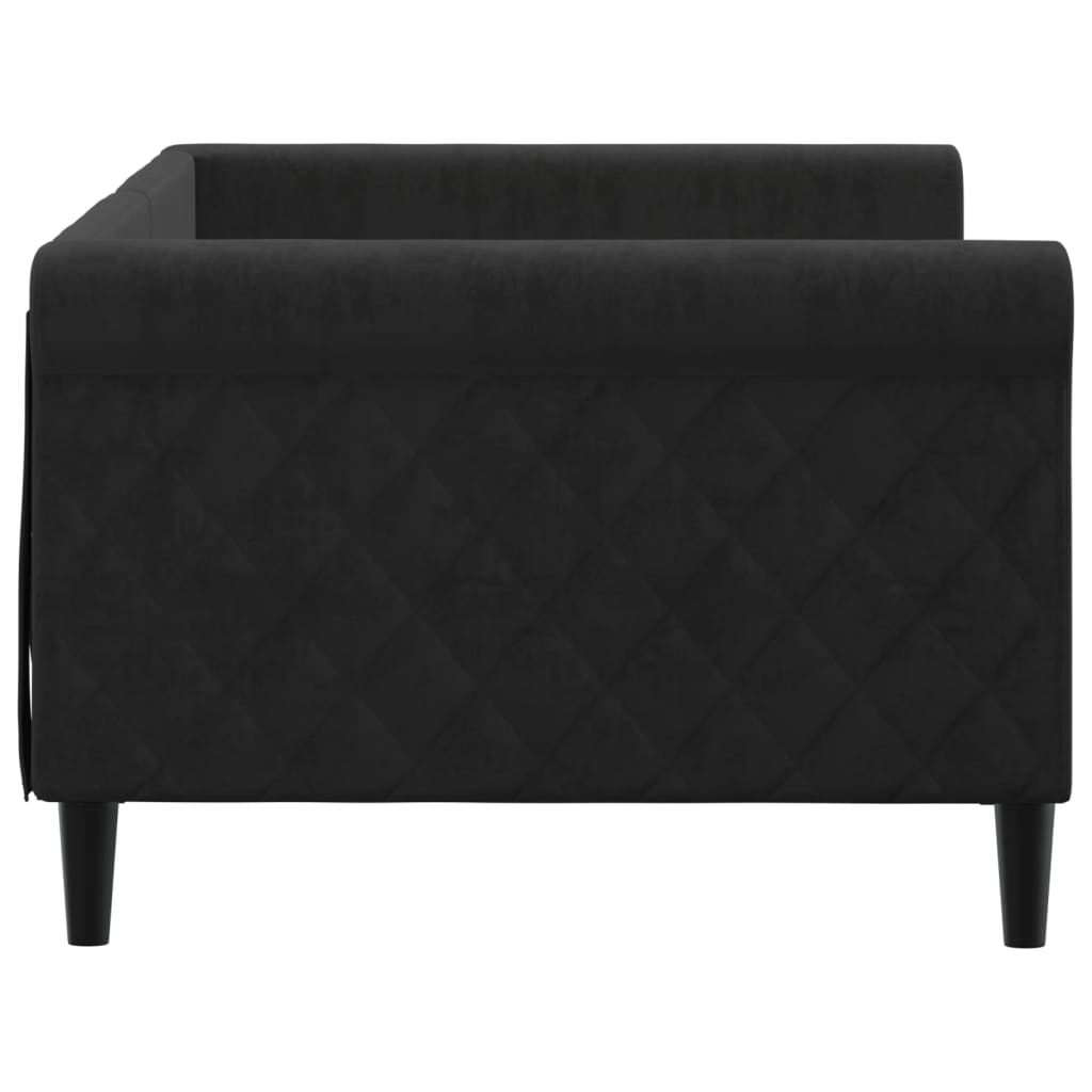 daybed 90x200 cm velour sort