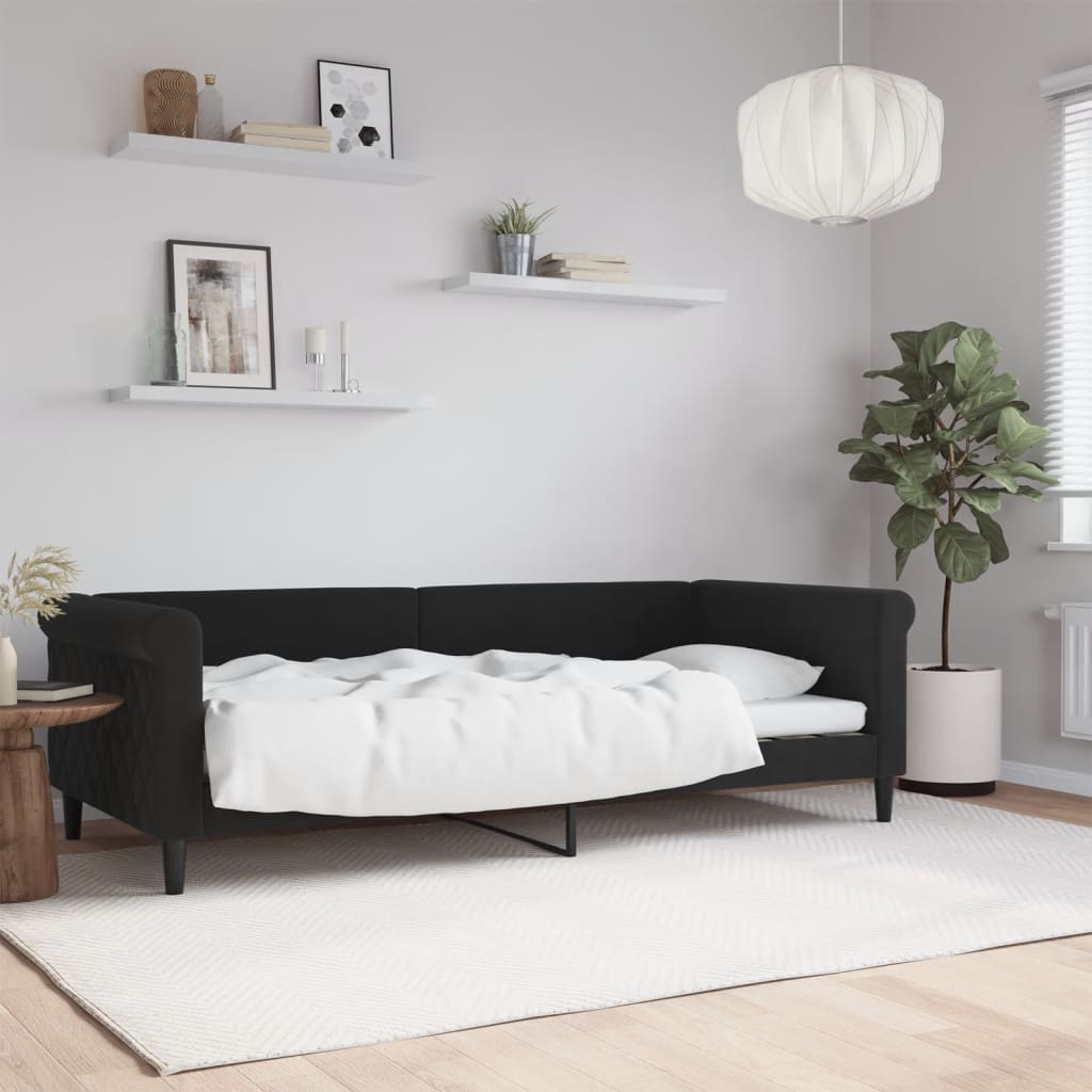 daybed 90x200 cm velour sort