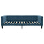 daybed 100x200 cm velour blå
