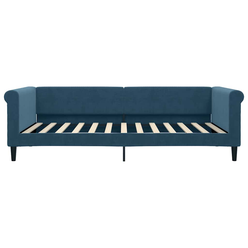 daybed 100x200 cm velour blå