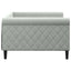 daybed 100x200 cm velour lysegrå