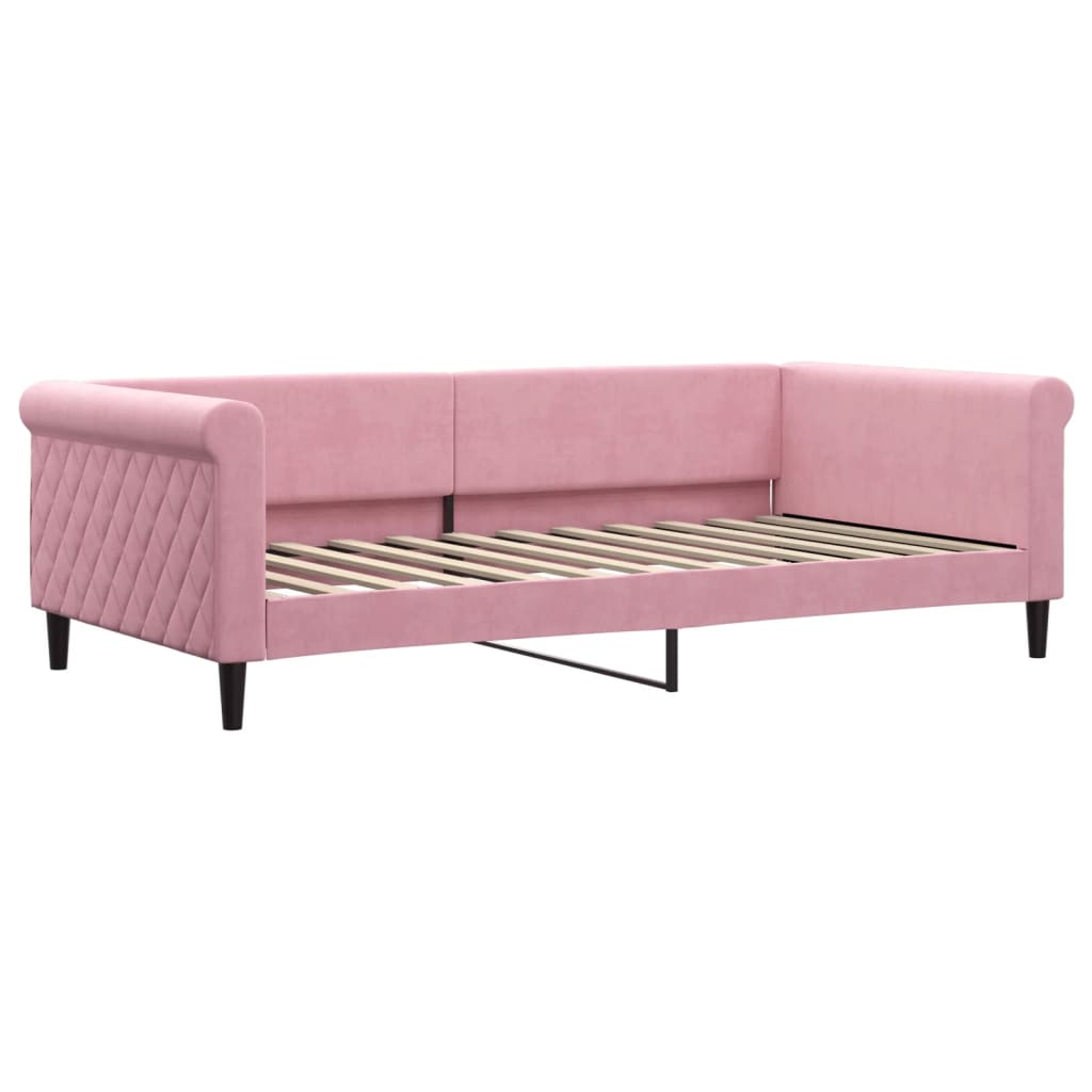 daybed 100x200 cm velour pink