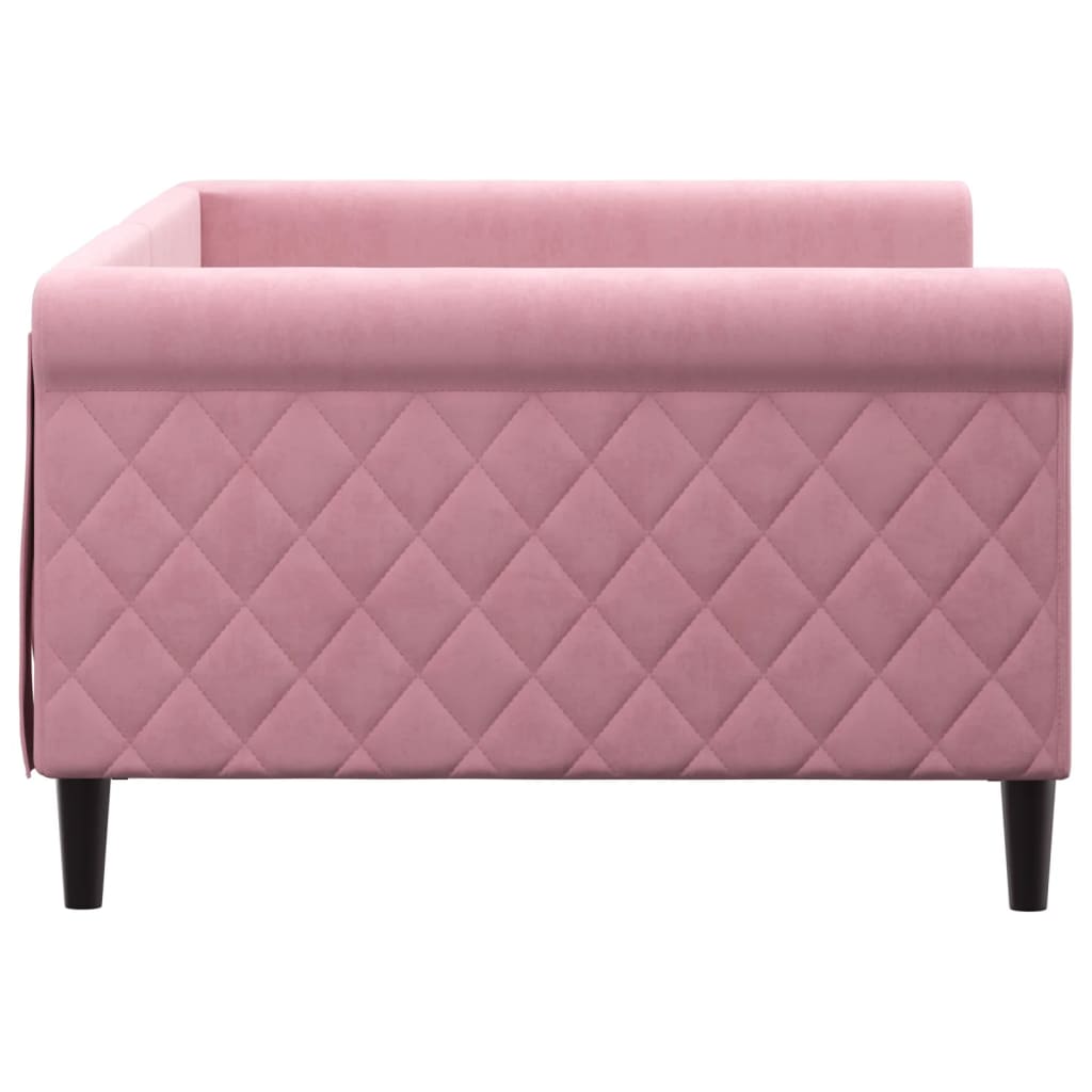 daybed 100x200 cm velour pink