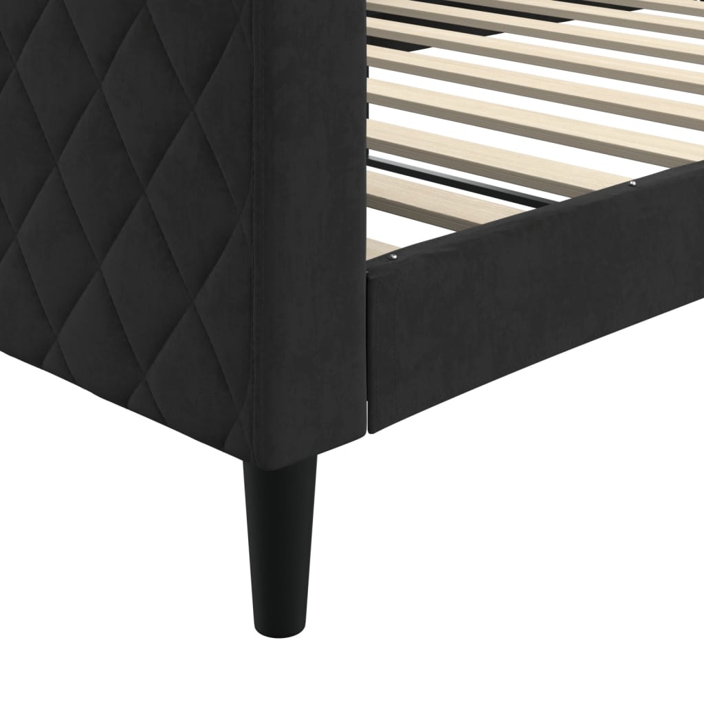 daybed 100x200 cm velour sort