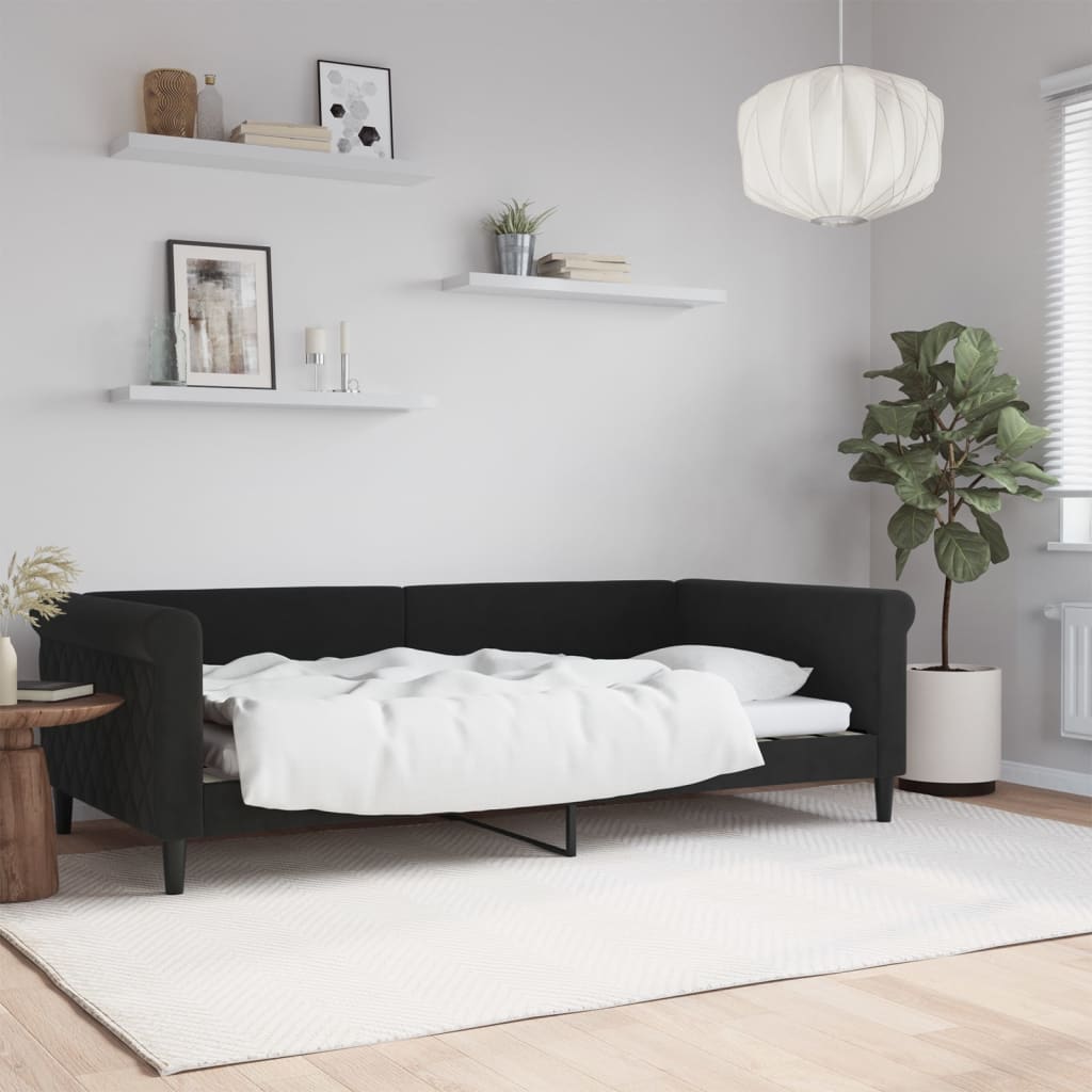 daybed 100x200 cm velour sort
