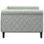 daybed 90x190 cm velour lysegrå