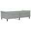 daybed 90x190 cm velour lysegrå
