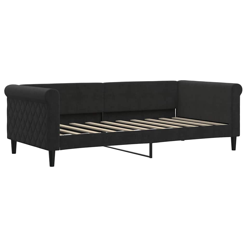 daybed 90x190 cm velour sort