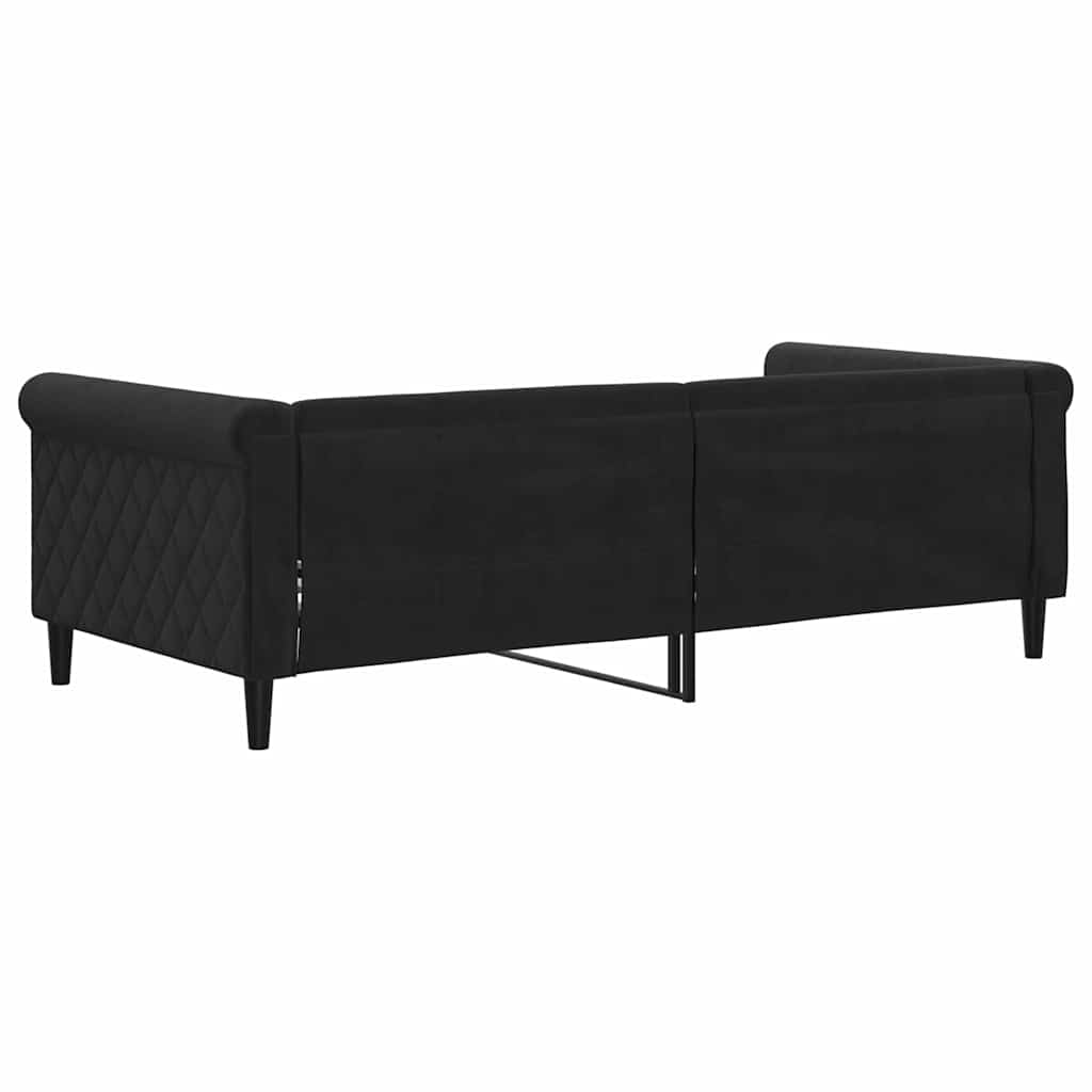 daybed 90x190 cm velour sort
