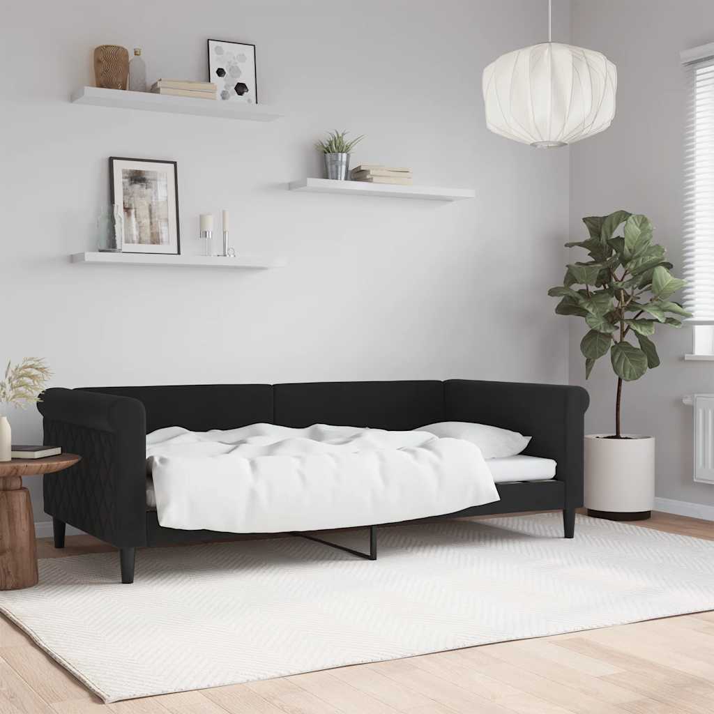 daybed 90x190 cm velour sort