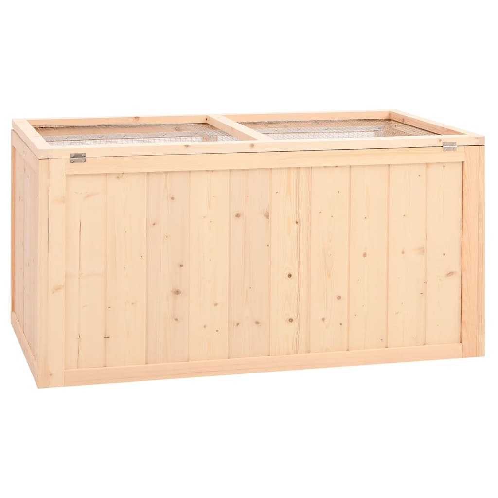 hamsterbur 89,5x45x45 cm massivt træ gran