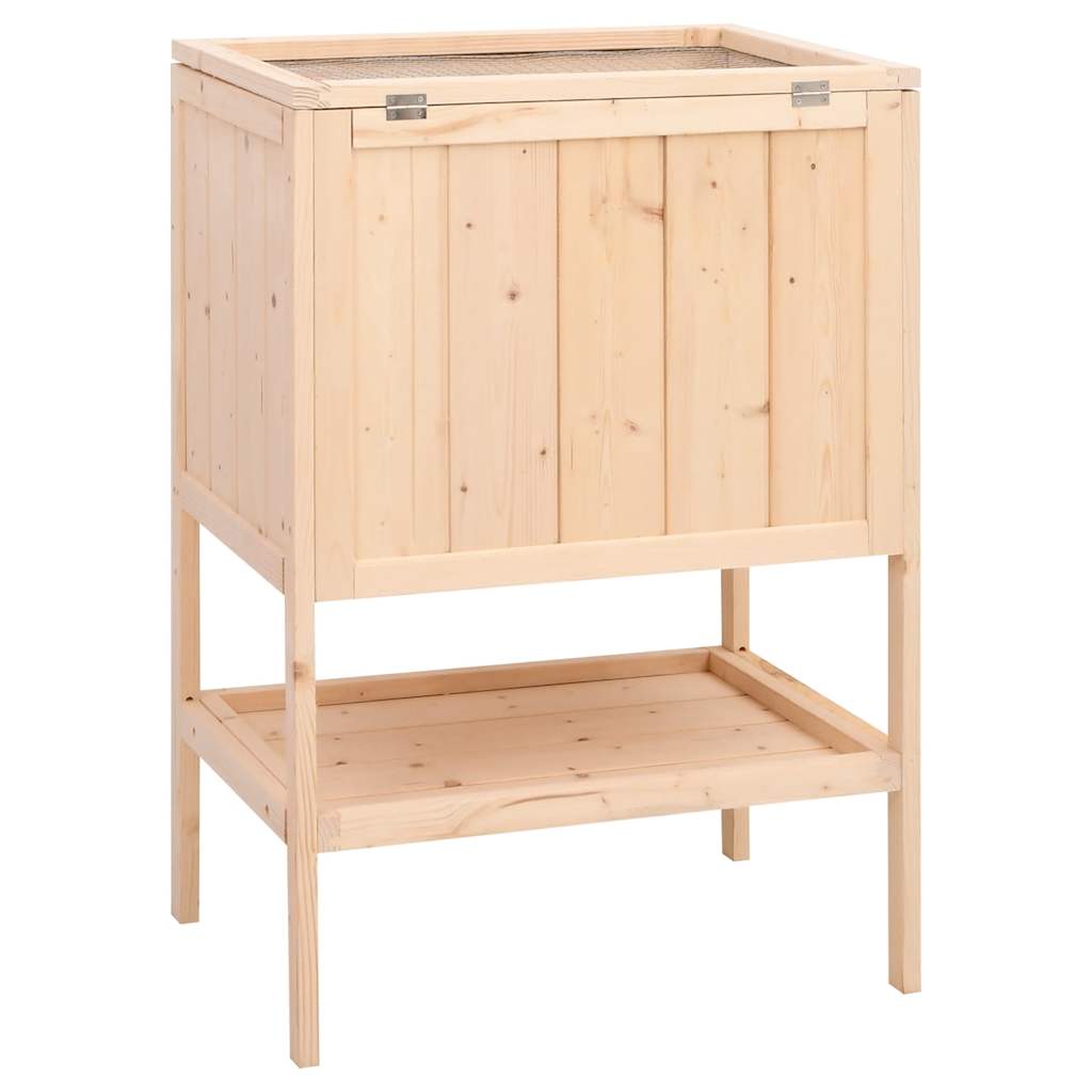 hamsterbur 55x40x80 cm massivt træ gran