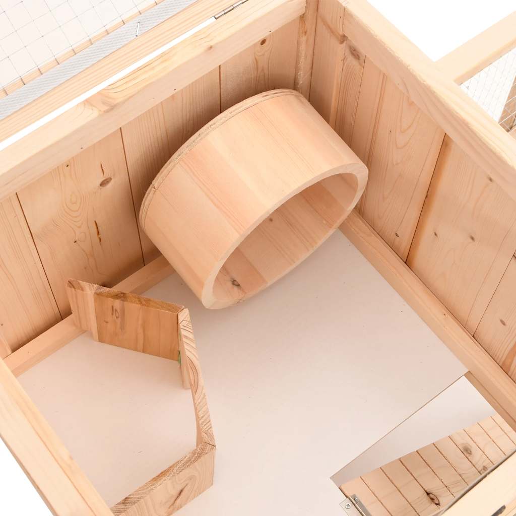 hamsterbur 81x40x60 cm massivt fyrretræ
