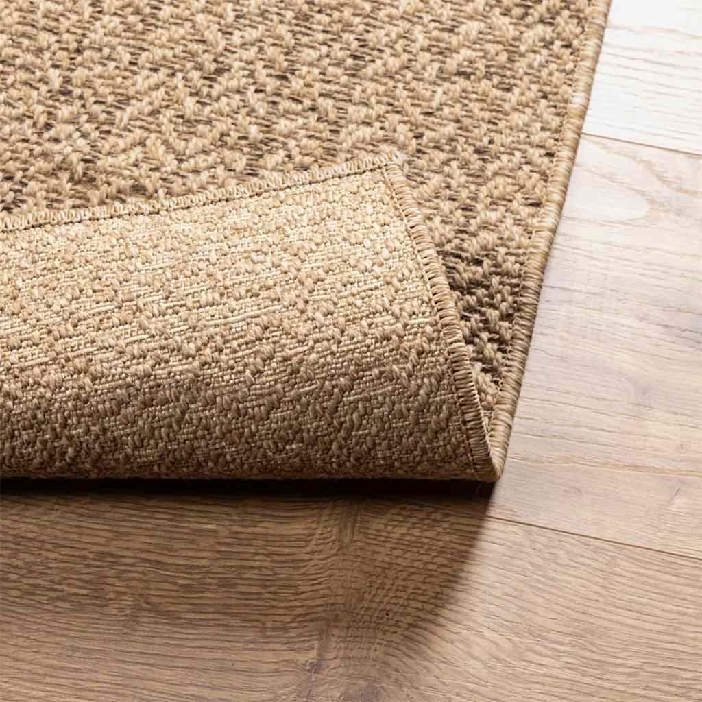 gulvtæppe ZIZUR 120x170 cm jute-look indendørs og udendørs