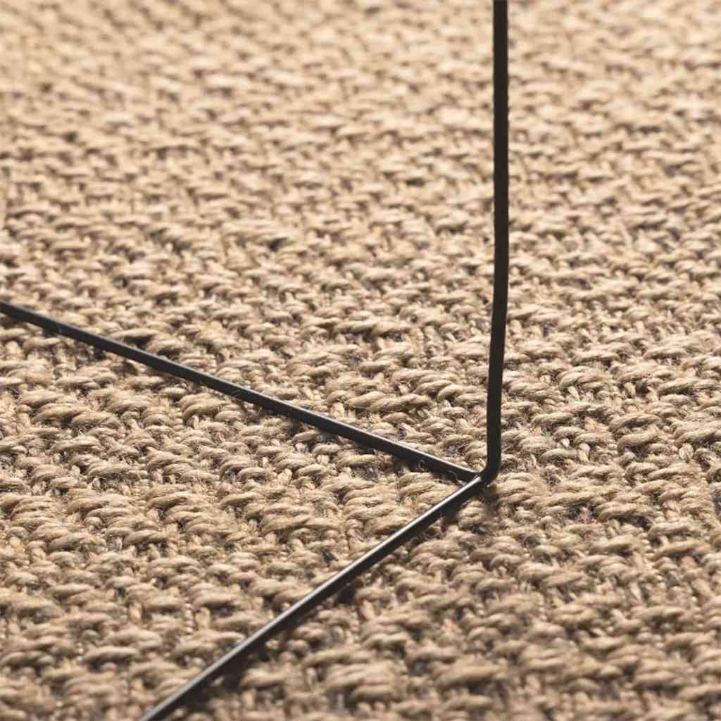 gulvtæppe ZIZUR 160x230 cm jute-look indendørs og udendørs