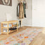 gulvtæppe 80x300 cm vaskbart flerfarvet