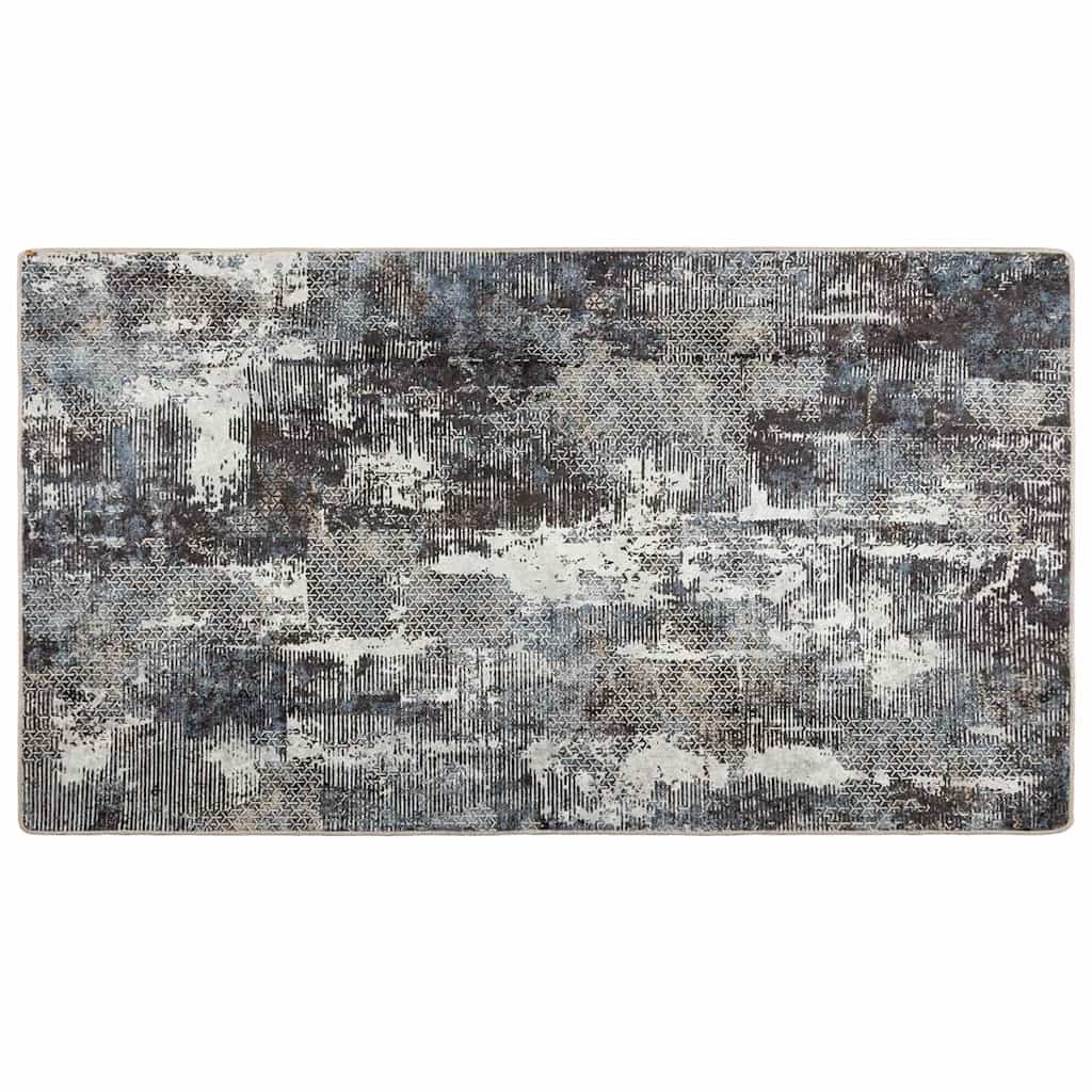 gulvtæppe 80x150 cm vaskbart flerfarvet