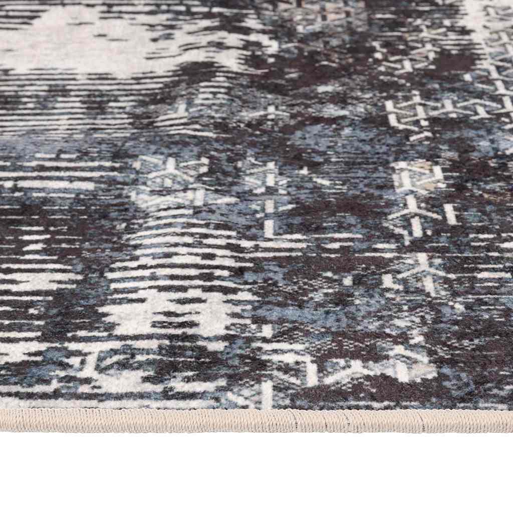 gulvtæppe 80x150 cm vaskbart flerfarvet