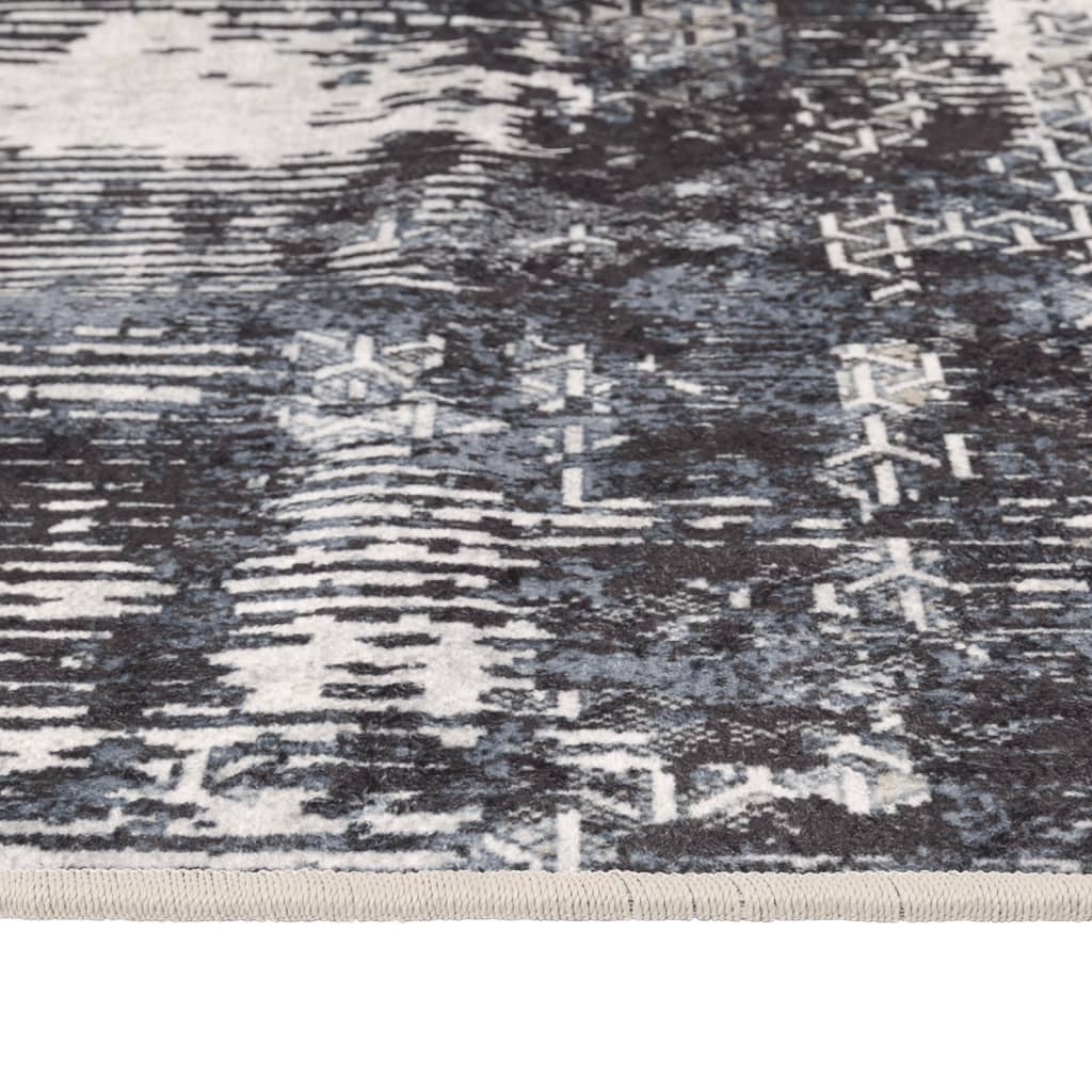 gulvtæppe 80x300 cm vaskbart flerfarvet