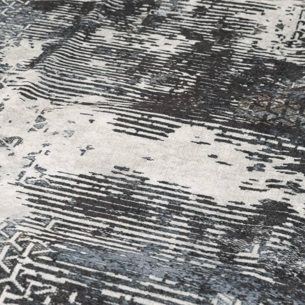 gulvtæppe 80x300 cm vaskbart flerfarvet