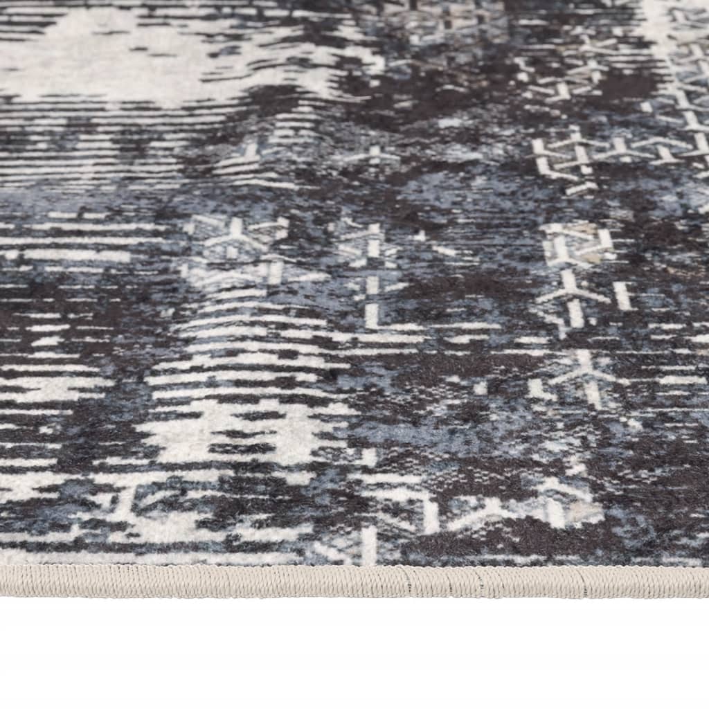 gulvtæppe 190x300 cm vaskbart flerfarvet