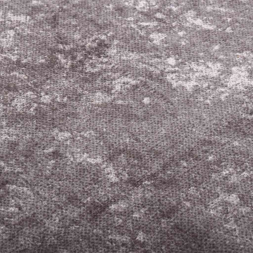 gulvtæppe 400x300 cm vaskbart grå