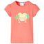 T-shirt til børn str. 128 koralfarvet