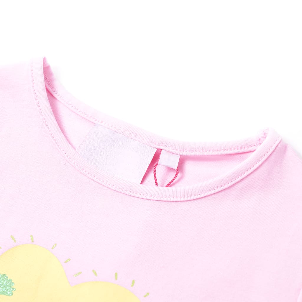 T-shirt til børn str. 128 lyserød
