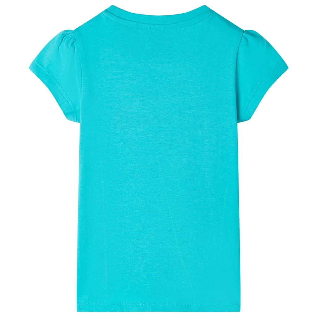T-shirt til børn str. 116 mintgrøn