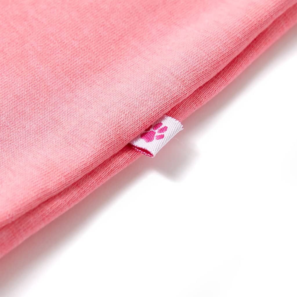 T-shirt til børn str. 128 neon-pink