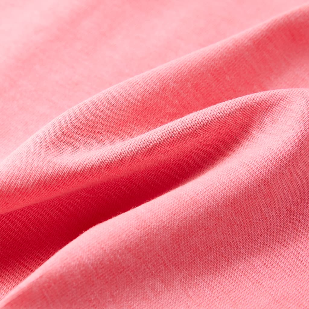 T-shirt til børn str. 128 neon-pink