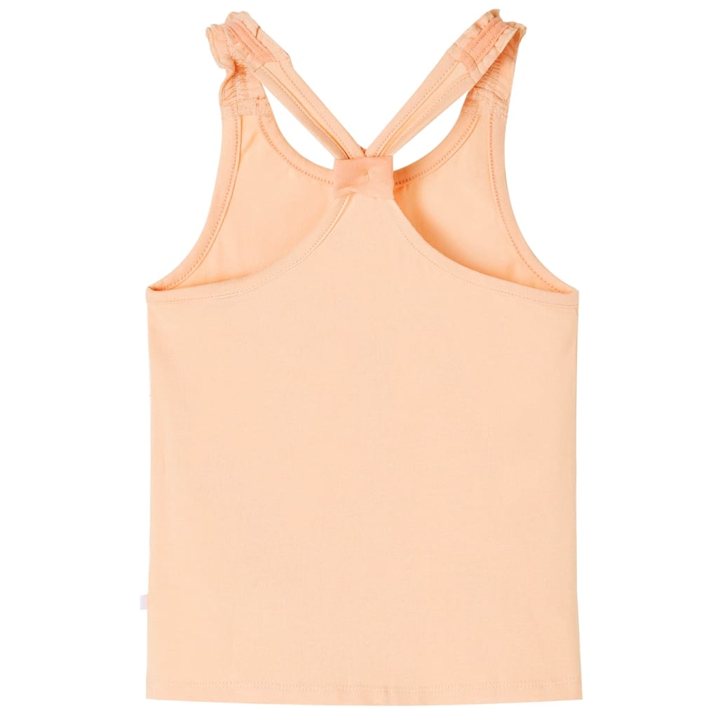 Tanktop til børn str. 116 lys orange