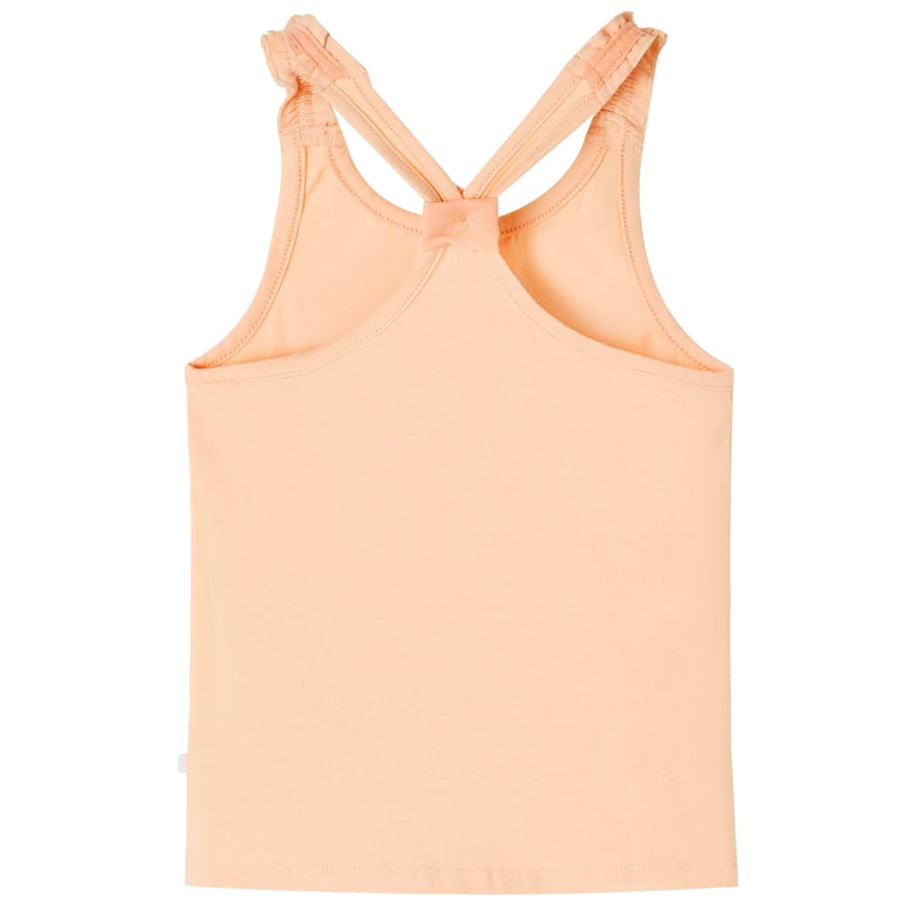 Tanktop til børn str. 128 lys orange