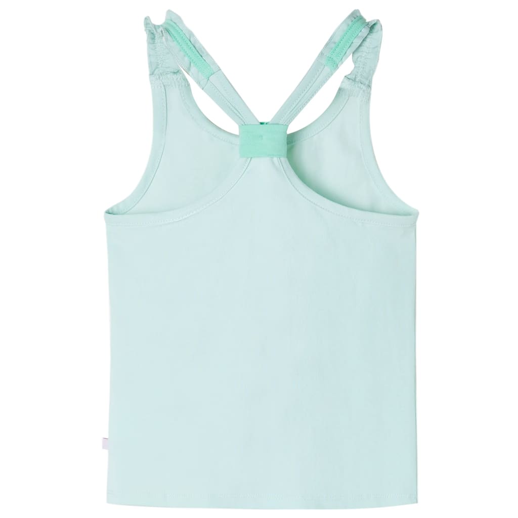 Tanktop til børn str. 104 lys mintgrøn