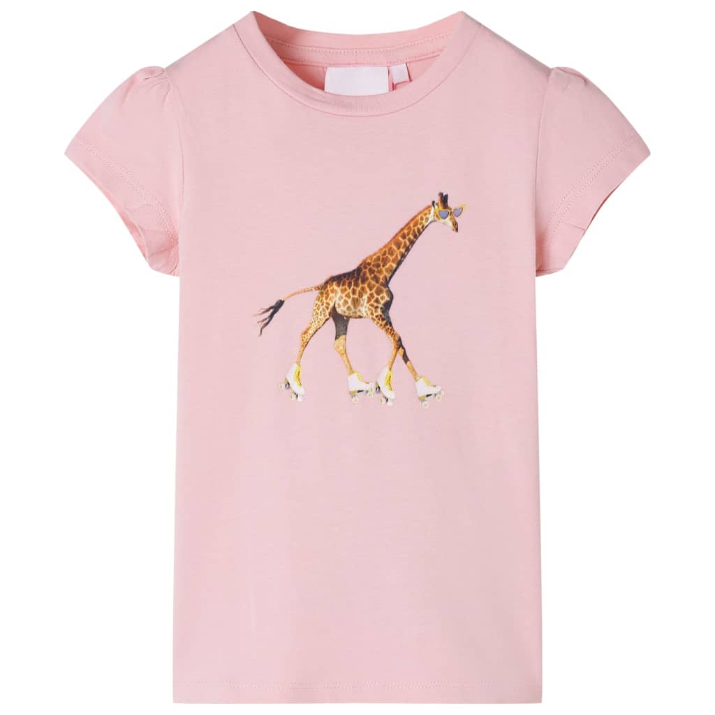 T-shirt til børn str. 104 lyserød