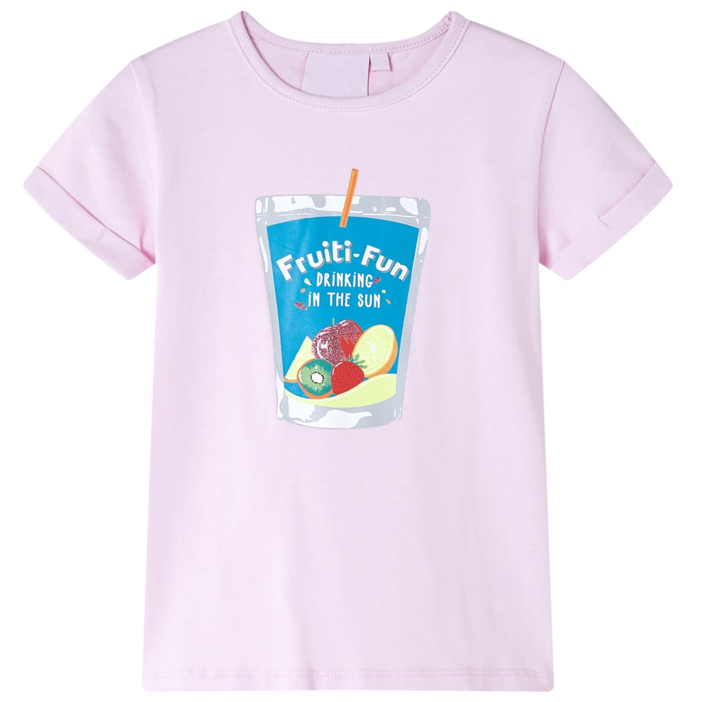 T-shirt til børn str. 140 lyserød