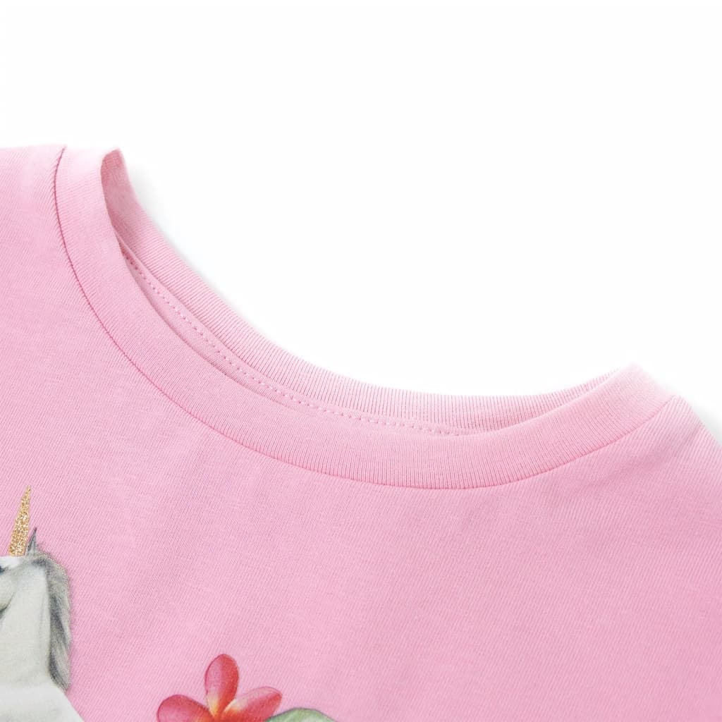 T-shirt til børn str. 116 pink