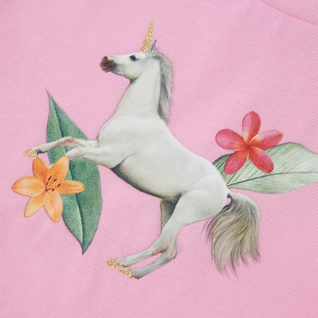T-shirt til børn str. 116 pink