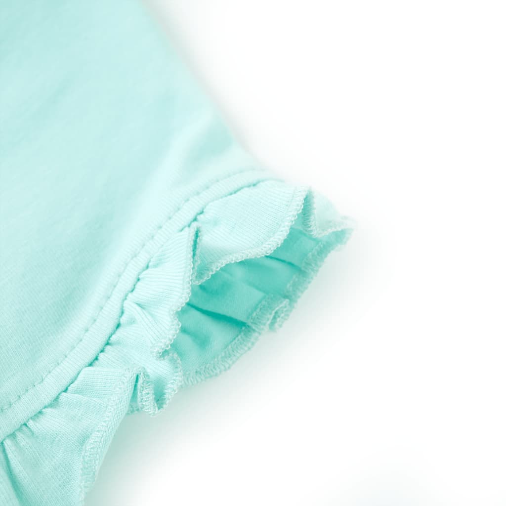 T-shirt til børn str. 116 aquablå
