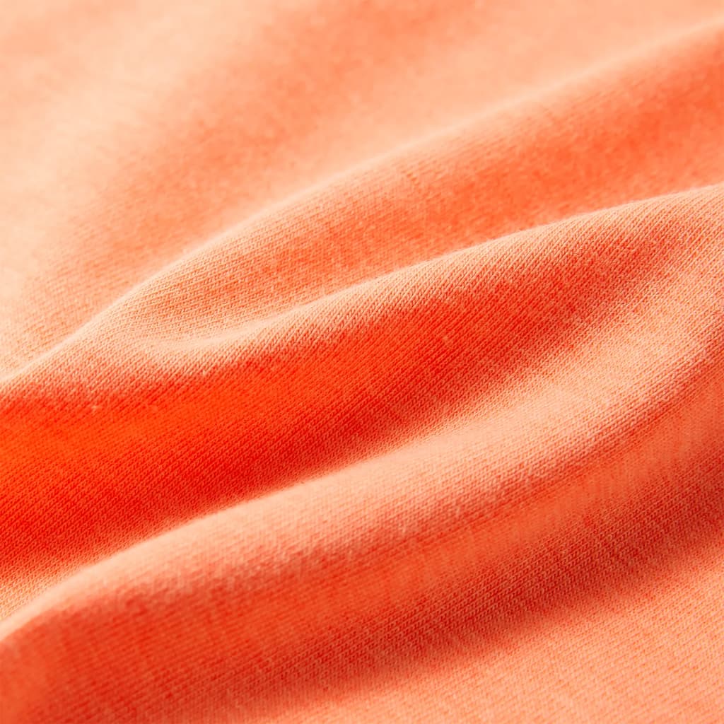 T-shirt til børn str. 128 neon-orange