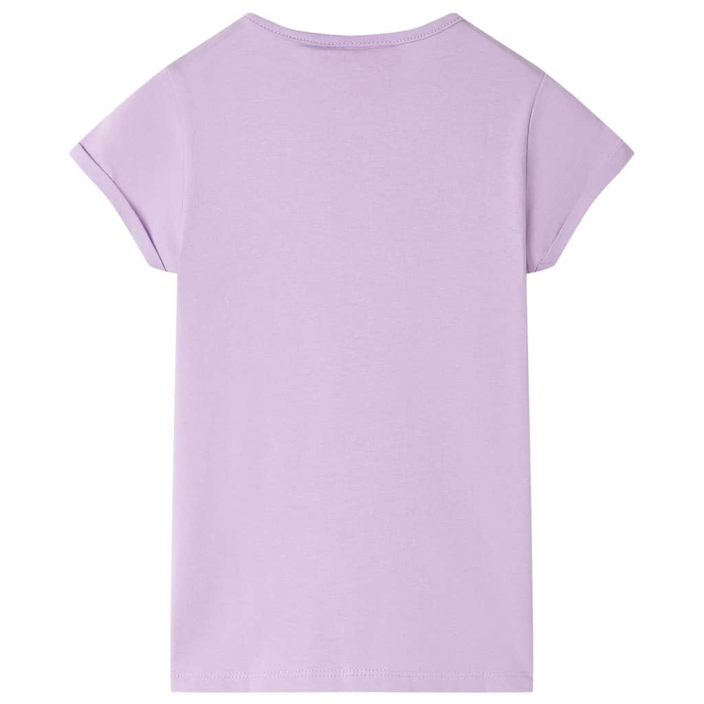 T-shirt til børn str. 104 lilla