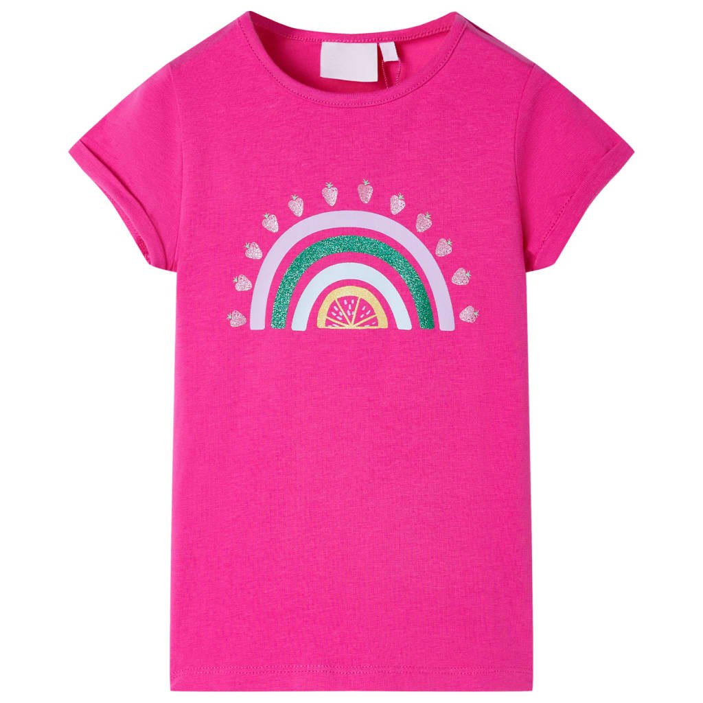 T-shirt til børn str. 116 pink