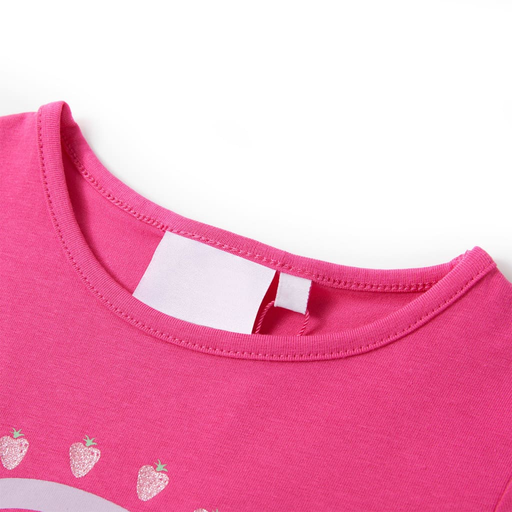 T-shirt til børn str. 116 pink
